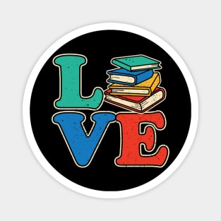 Book Lovers - Vintage Book Lover Gift Idea Magnet